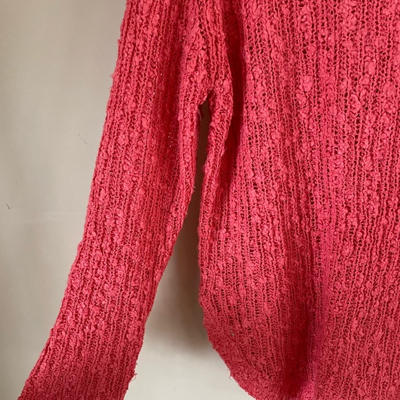 B. Young Aeba Pullover Textured Coral Size Medium - Picture 6 of 8